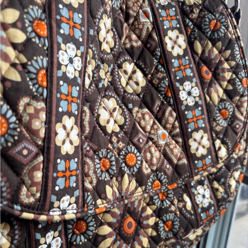 EUC Vera Bradley Canyon Print Purse | Brown Adjustable Crossbody Shoulder Bag - Picture 13 of 16